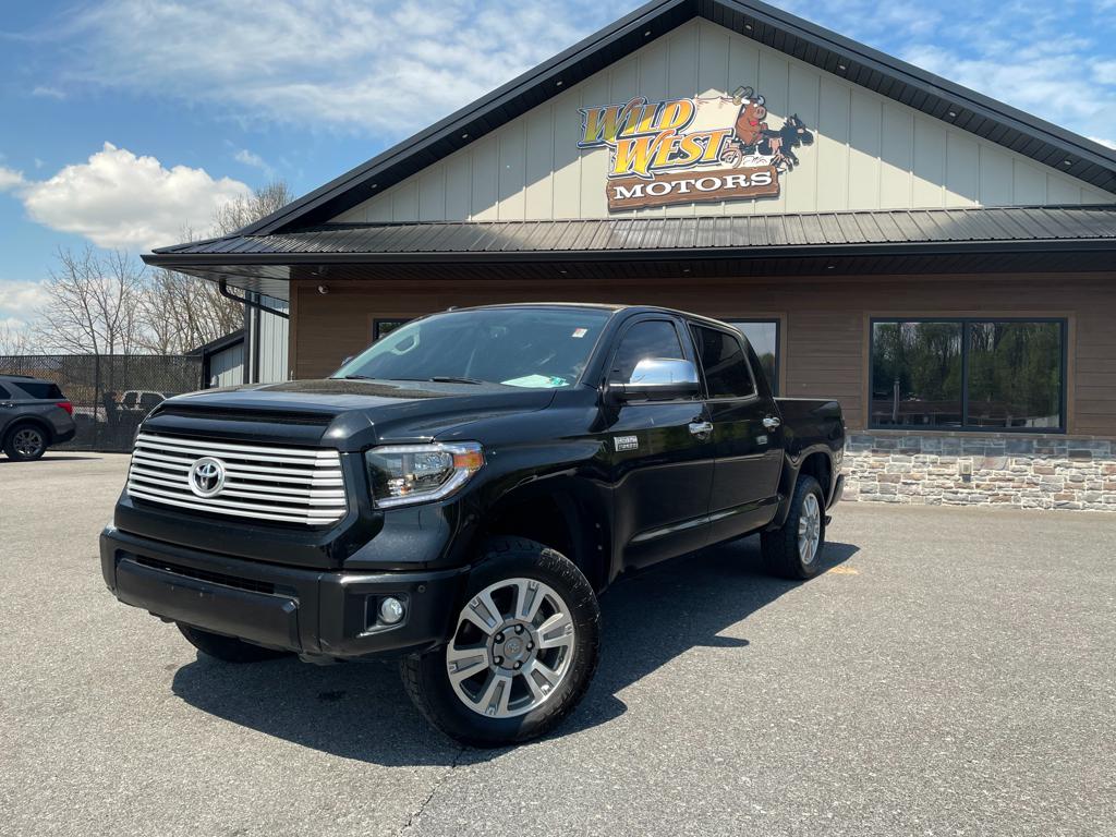 Black 2015 Toyota Tundra Platinum CrewMax 5.7L 4WD Pickup Truck Four-Wheel Drive 6-Speed Automatic