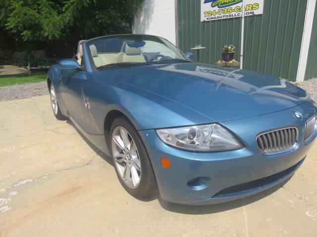 Lt Blue 2005 BMW Z4 Convertible Rear-Wheel Drive 5-Speed Automatic