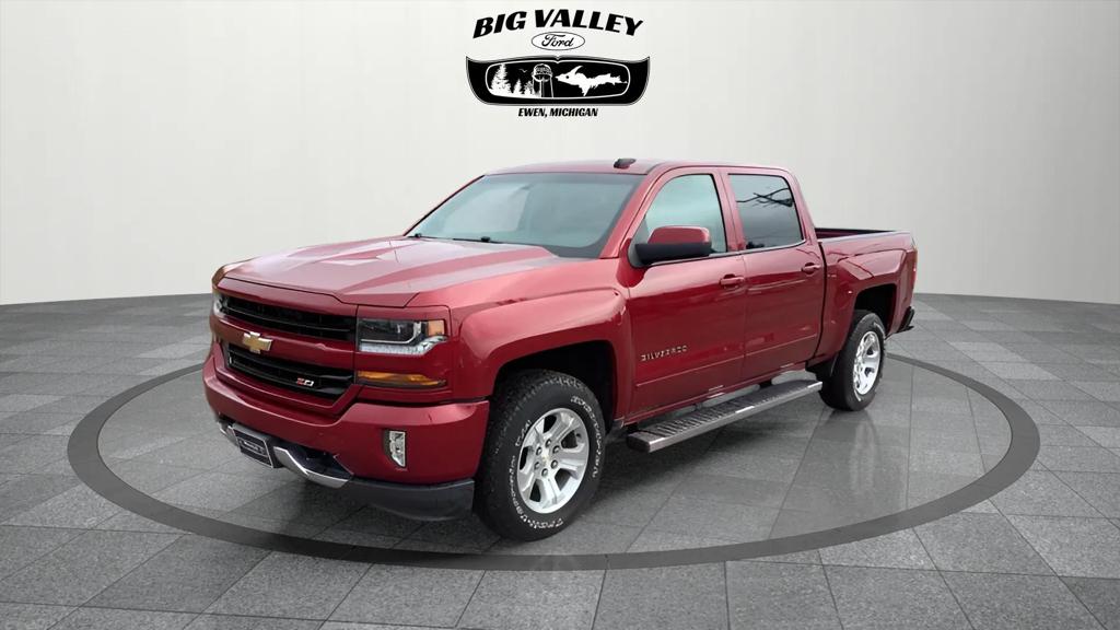 Red (Maroon) 2018 Chevrolet Silverado 1500 LT Crew Cab 4WD Pickup Truck Four-Wheel Drive 6-Speed Automatic