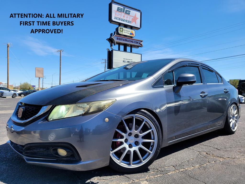 Gray 2013 Honda Civic Sedan Front-Wheel Drive 6-Speed Manual