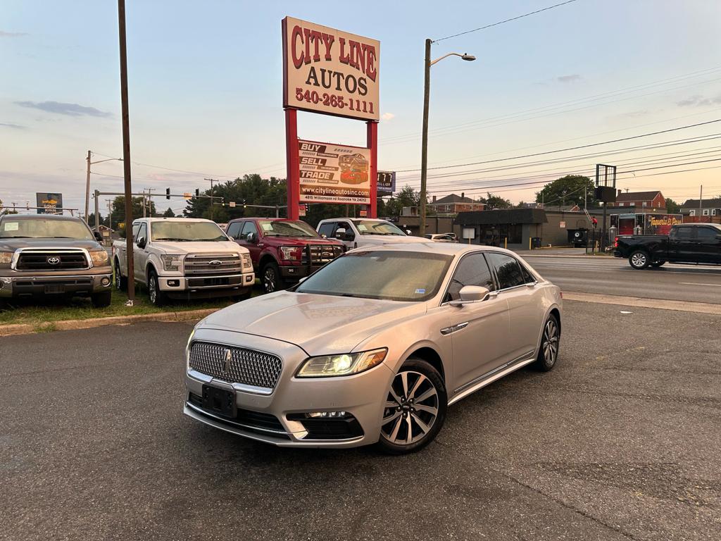 Silver 2018 Lincoln Continental Sedan Front-Wheel Drive 6-Speed Automatic