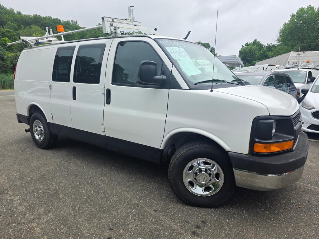 White 2012 Chevrolet Express Cargo Van Rear-Wheel Drive 6-Speed Automatic