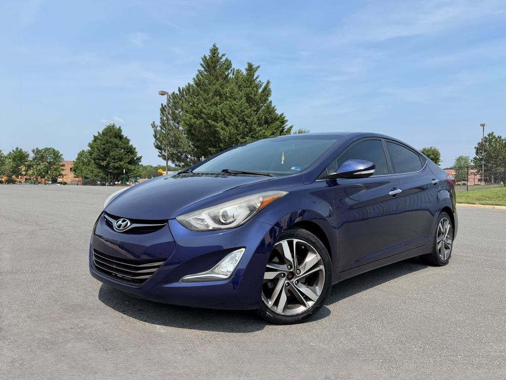 Blue 2014 Hyundai Elantra Sedan Front-Wheel Drive 6-Speed Automatic