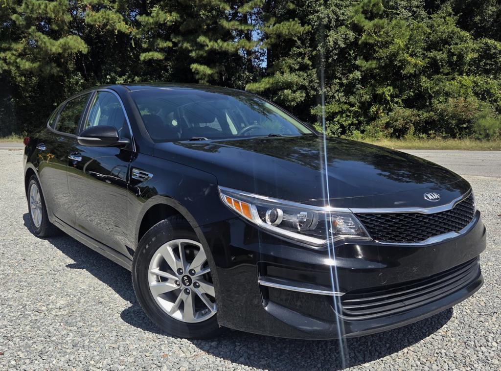 Black 2016 Kia Optima Sedan Front-Wheel Drive 6-Speed Automatic