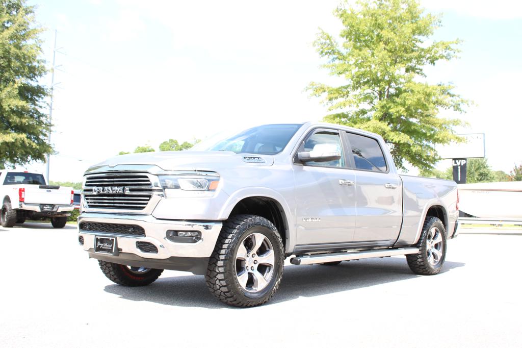 Silver 2021 RAM 1500 Pickup Truck Four-Wheel Drive 8-Speed Automatic