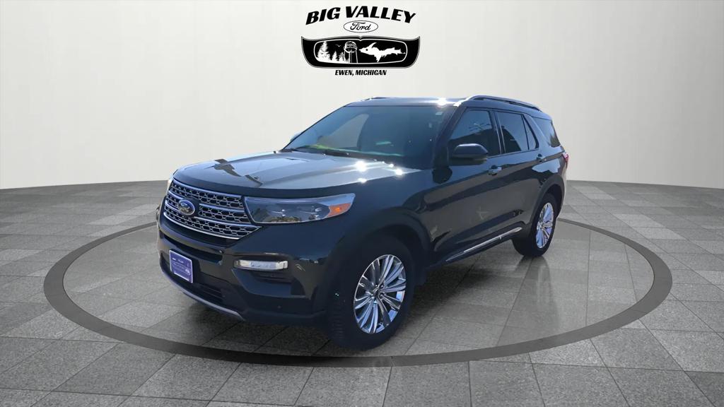 Green 2022 Ford Explorer Limited AWD SUV / Crossover All-Wheel Drive Automatic