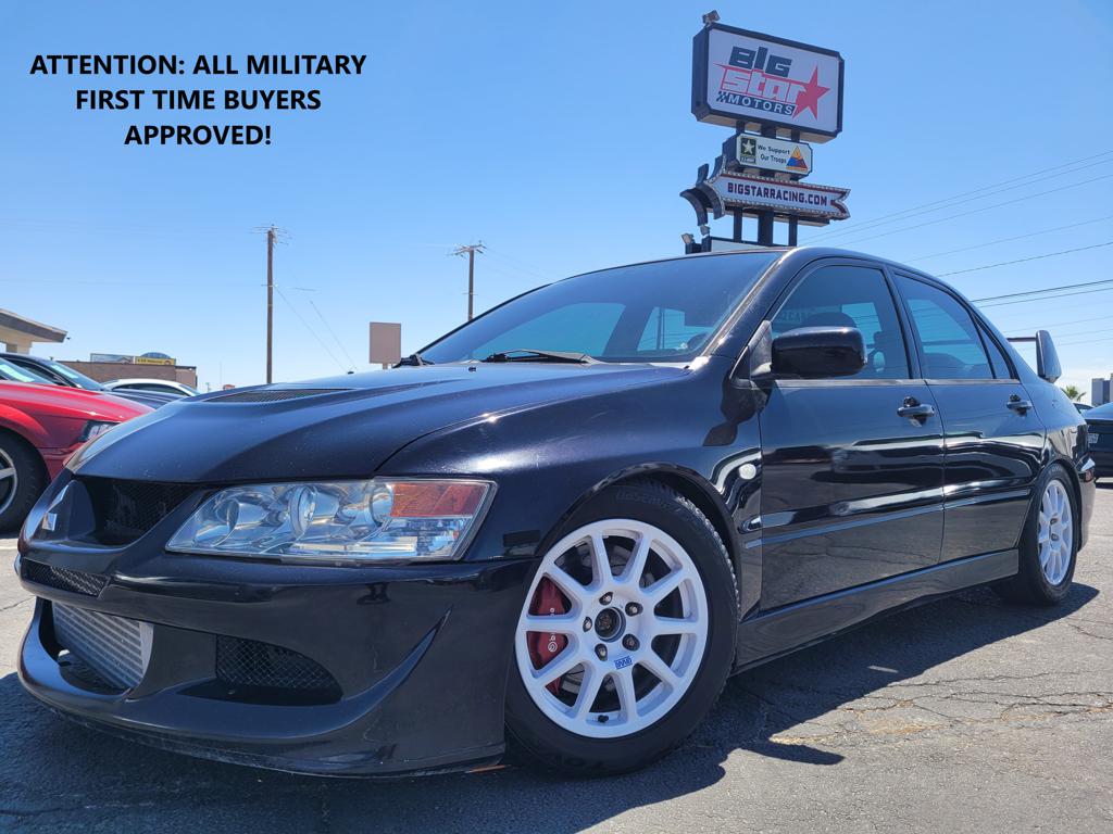 Black 2004 Mitsubishi Lancer Evolution VIII Sedan All-Wheel Drive 5-Speed Manual