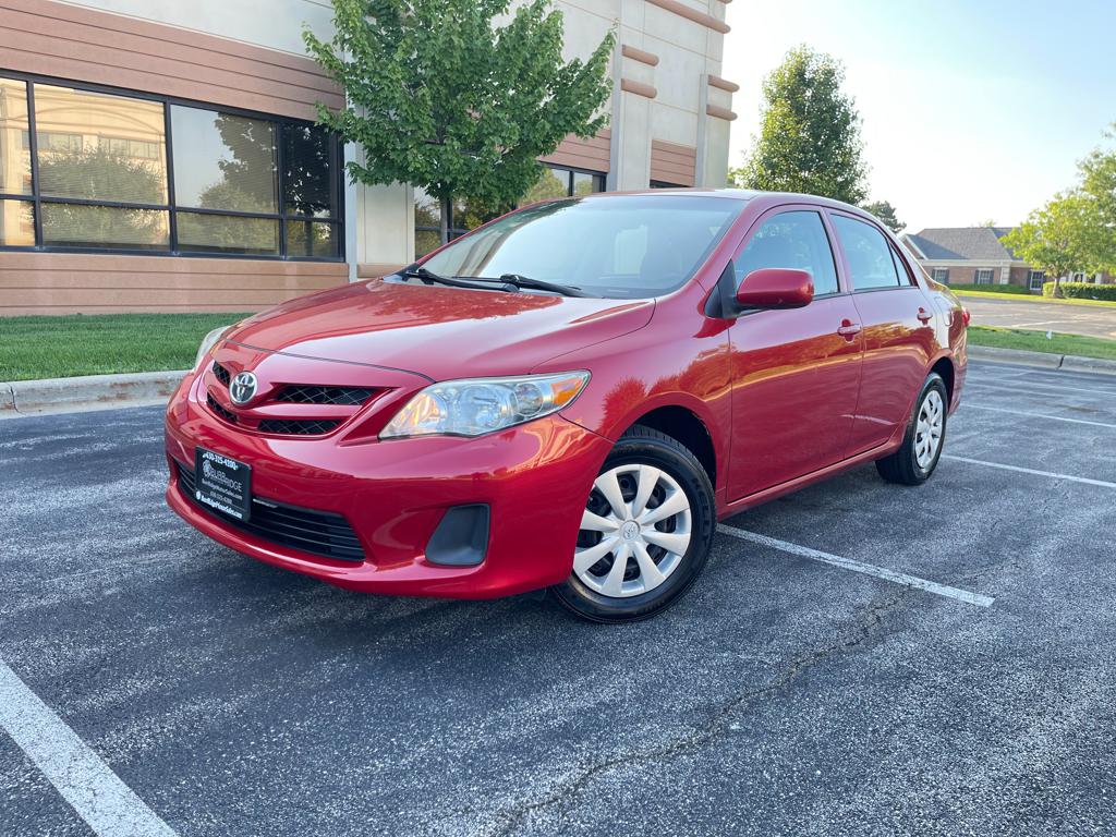 Red 2013 Toyota Corolla Sedan Front-Wheel Drive 4-Speed Automatic