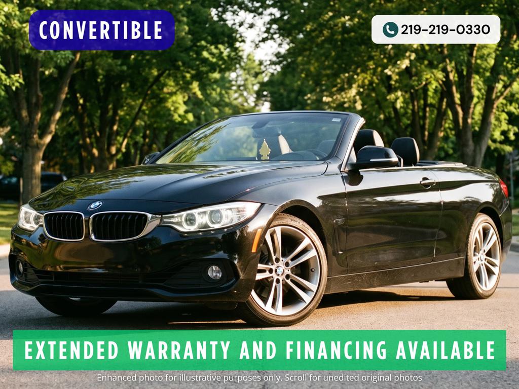 Black 2017 BMW 4 Series Convertible Rear-Wheel Drive 8-Speed Automatic