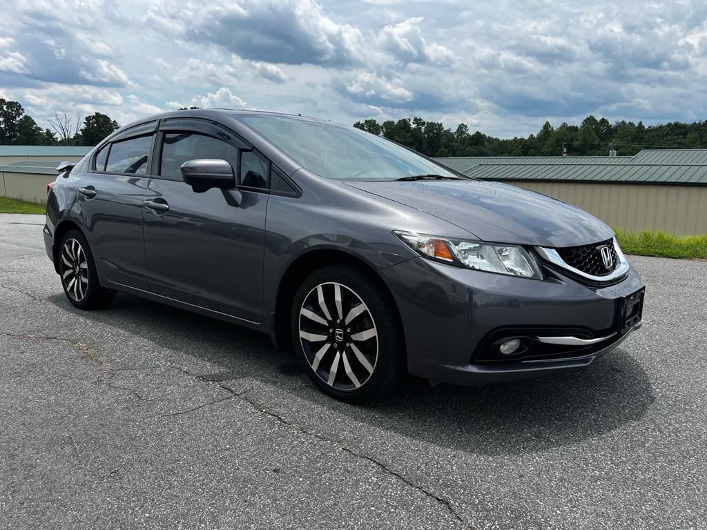 Gray 2014 Honda Civic Sedan Front-Wheel Drive Continuously Variable Transmission