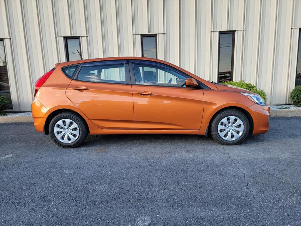 Orange 2017 Hyundai Accent Hatchback Front-Wheel Drive Automatic