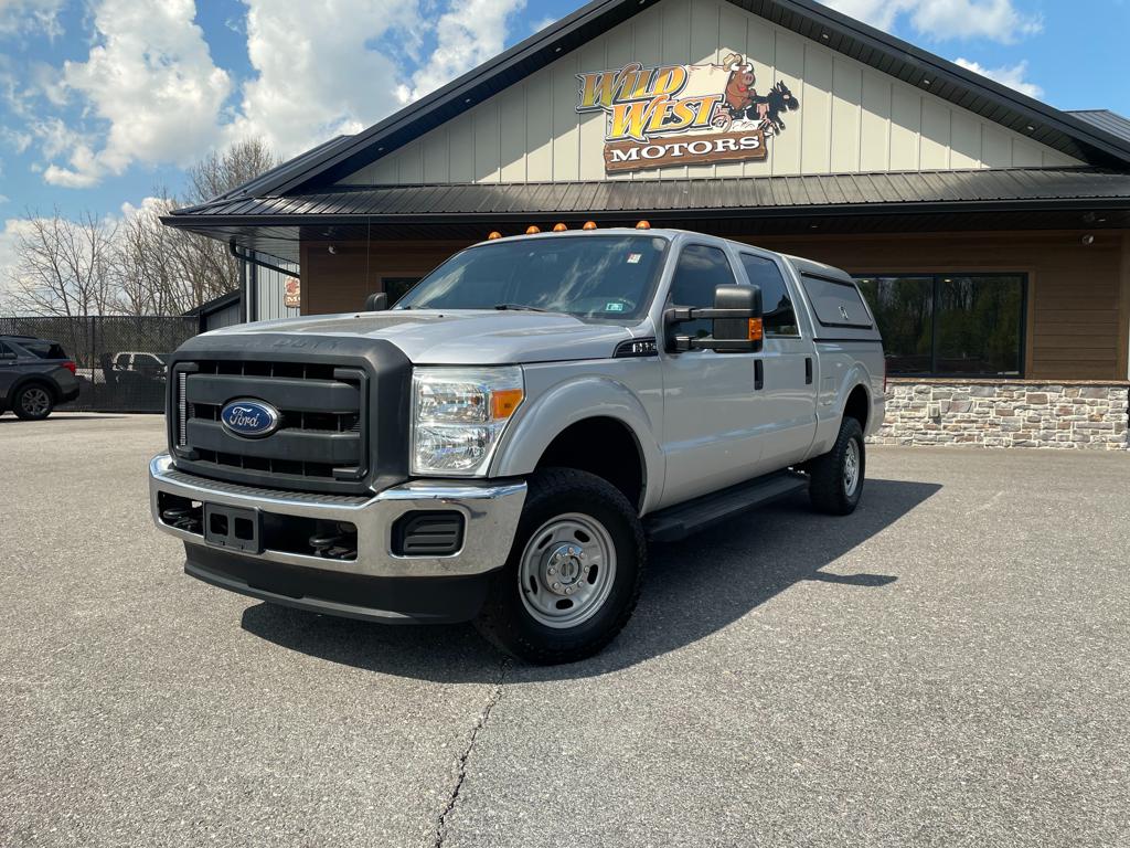 Silver 2016 Ford F-350 Super Duty XL Crew Cab 4WD Pickup Truck Four-Wheel Drive 6-Speed Automatic