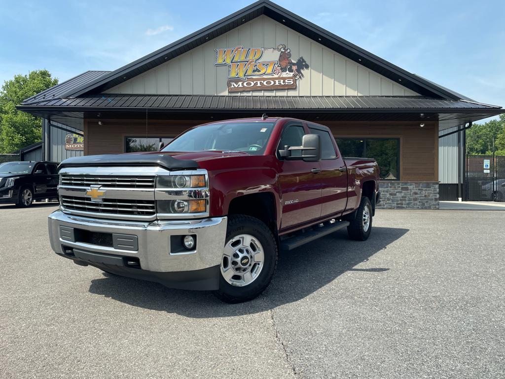 Red (Maroon) 2015 Chevrolet Silverado 2500HD LT Crew Cab 4WD Pickup Truck Four-Wheel Drive 6-Speed Automatic