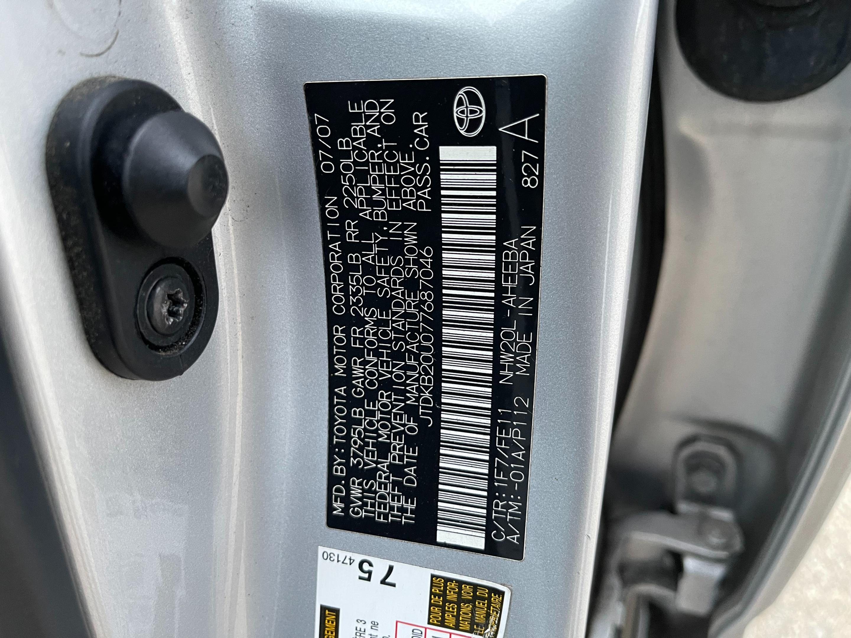 2007 TOYOTA PRIUS - Image 8