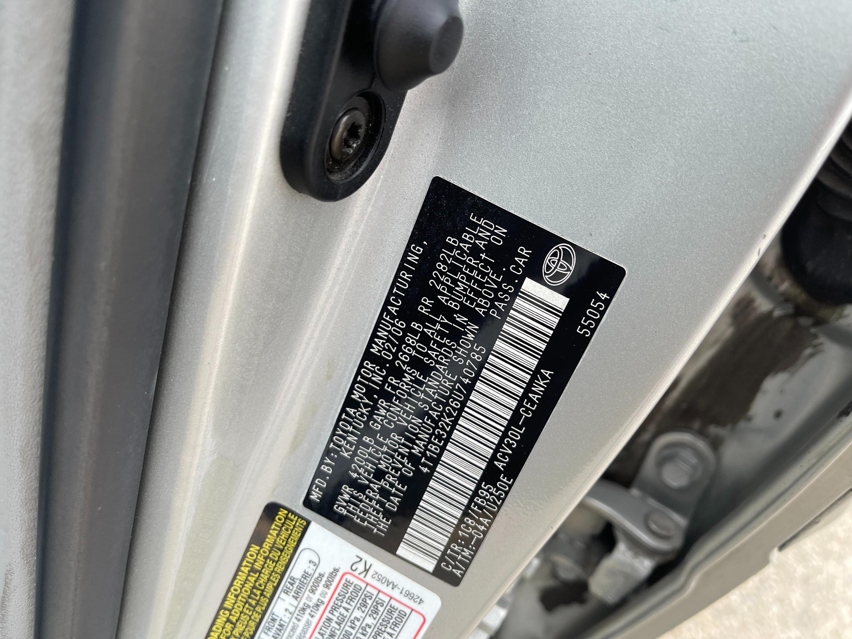 2006 TOYOTA CAMRY - Image 5