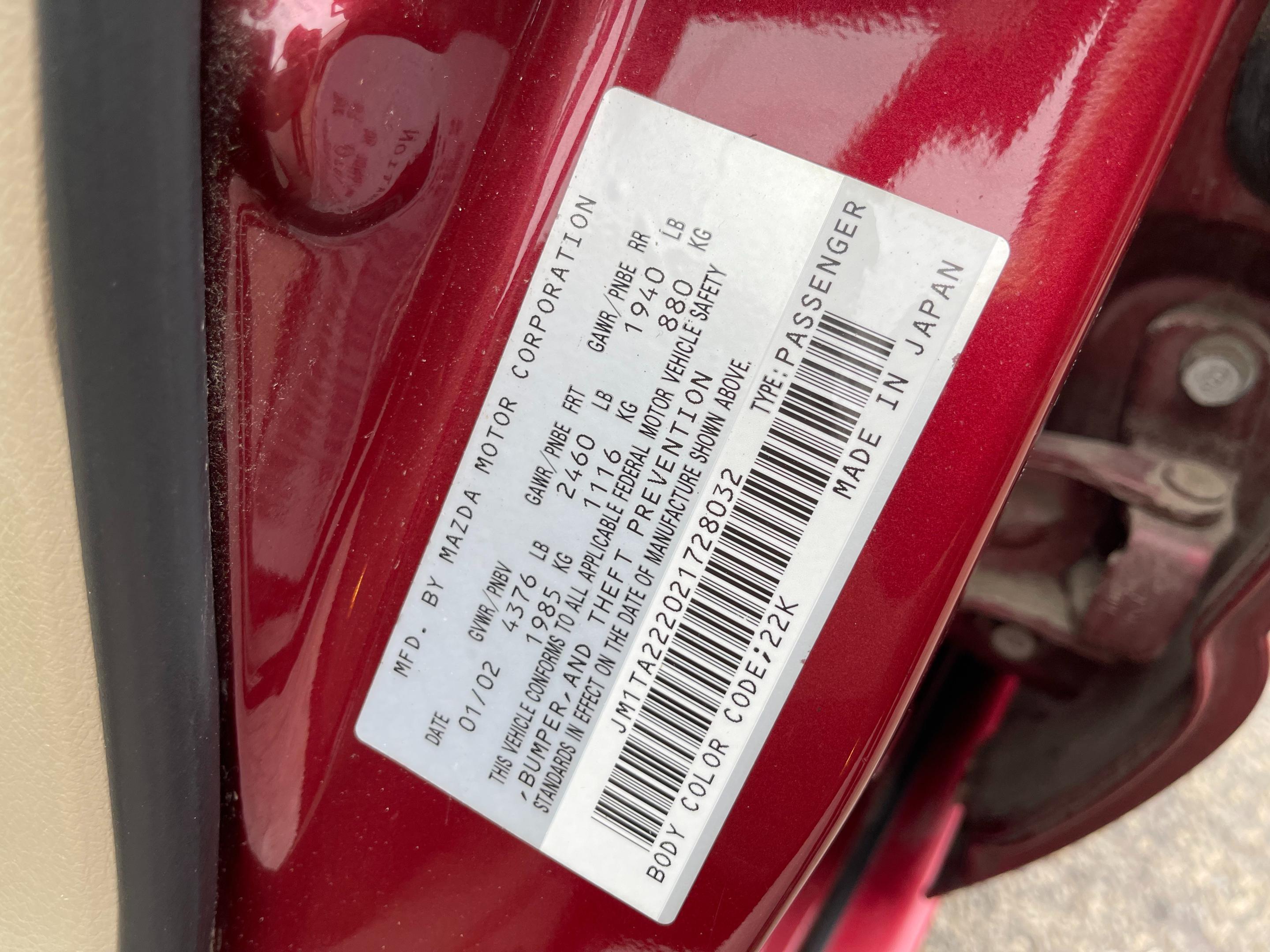 2002 MAZDA MILLENIA - Image 9