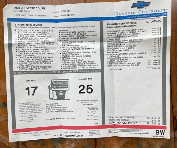 1998 Chevrolet Corvette Base - Photo 27
