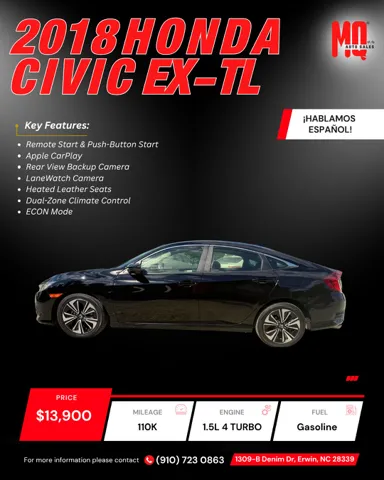 2018 Honda Civic EX-L - Photo 8