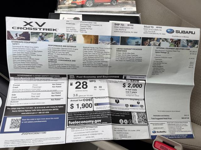 2014 Subaru XV Crosstrek 2.0i Premium CVT