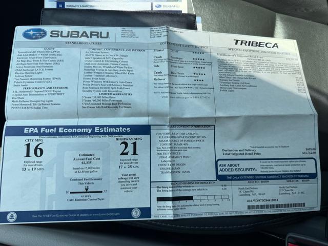 2008 Subaru Tribeca Limited 7-Passenger
