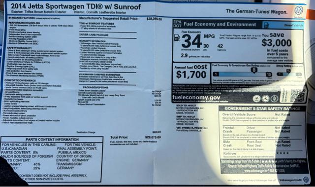 2014 Volkswagen Jetta SportWagen