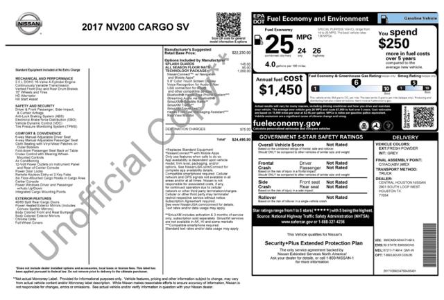 2017 Nissan NV200