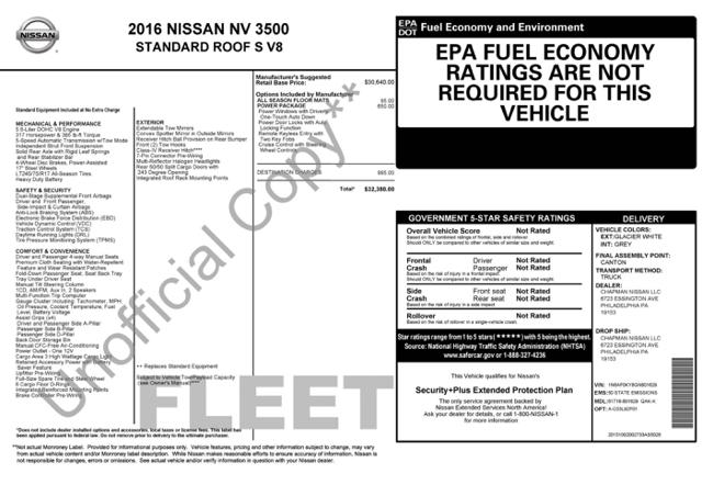 2016 Nissan NV Cargo