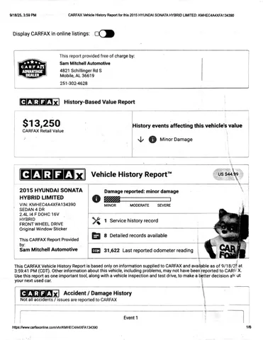 2015 Hyundai Sonata Hybrid - Photo 27