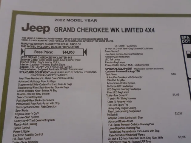2022 Jeep Grand Cherokee WK Limited - Photo 82