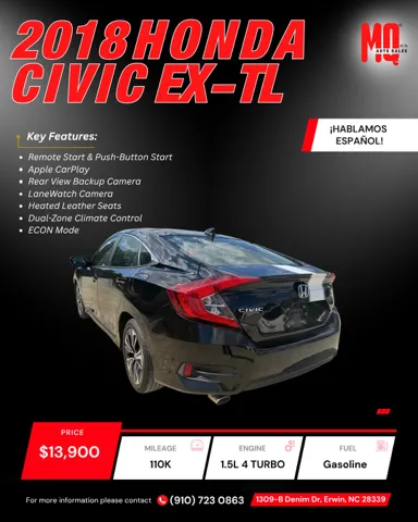 2018 Honda Civic EX-L - Photo 7