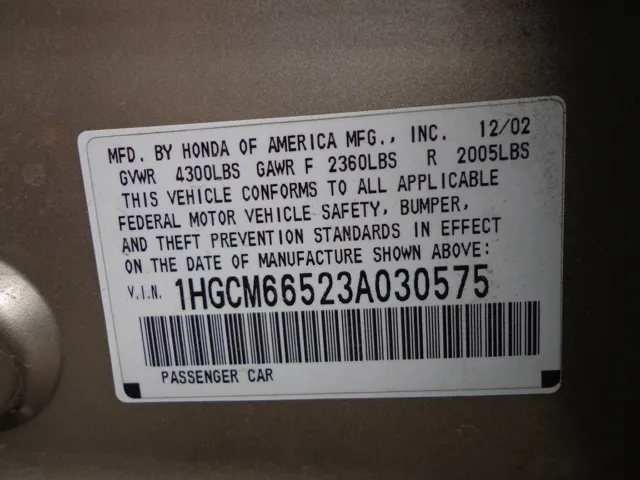 2004 Honda Accord LX - Photo 13