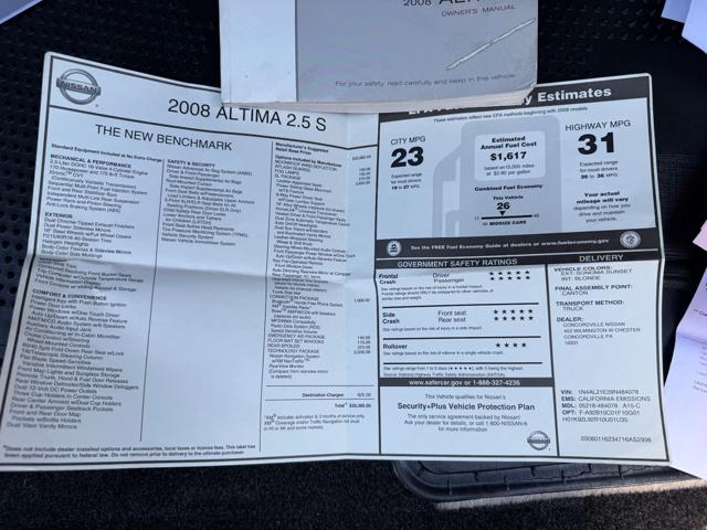 2008 Nissan Altima 2.5 SL