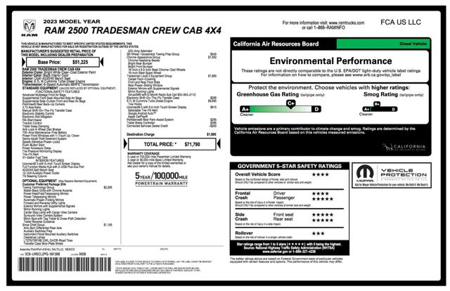 2023 Ram 2500 Tradesman Crew Cab SWB 4WD