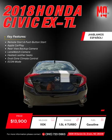 2018 Honda Civic EX-L - Photo 6