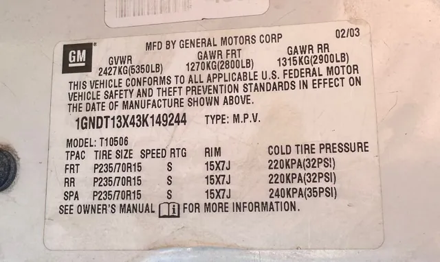 2003 Chevrolet Blazer LS - Photo 17
